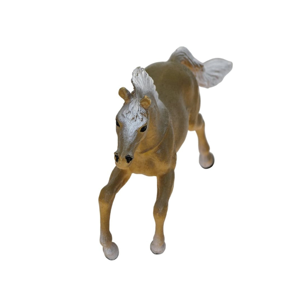 Girls Unbranded Action Figure Horse Toy Tan White One Size